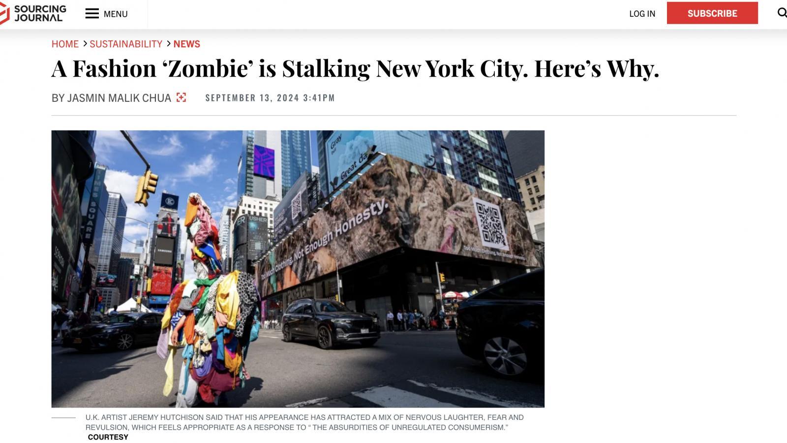 Sourcing Journal | A Fashion ‘Zombie’ is Stalking New York City. Here’s Why.