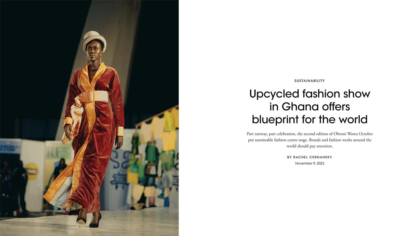 Vogue Business | Upcycled Fashion Show in Ghana Offers Blueprint for the World