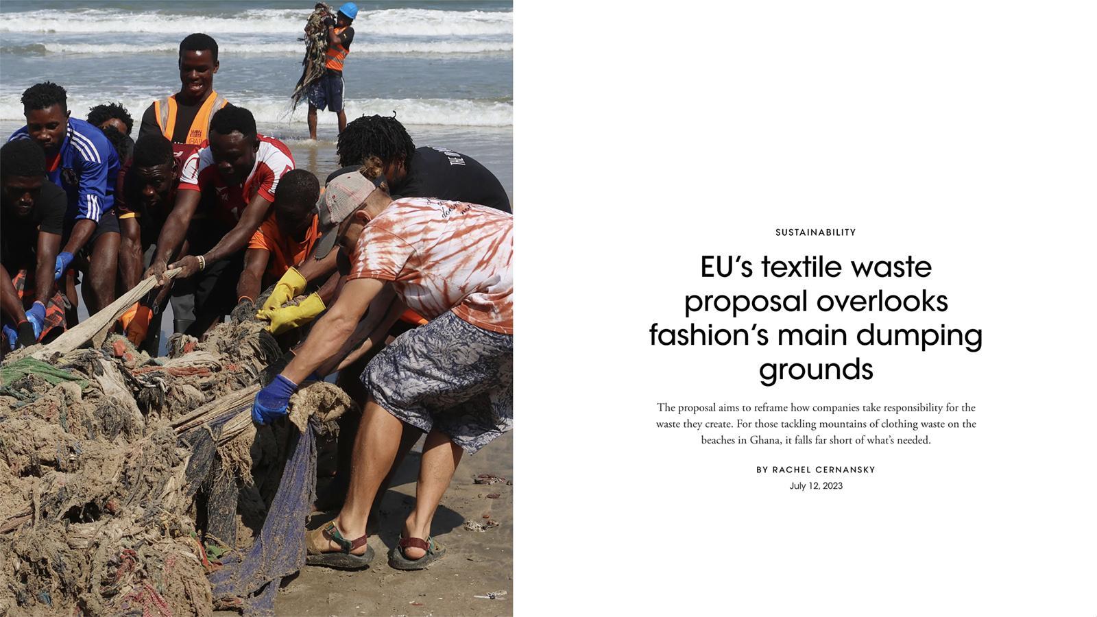 Vogue Business | EU’s textile waste proposal overlooks fashion’s main dumping grounds